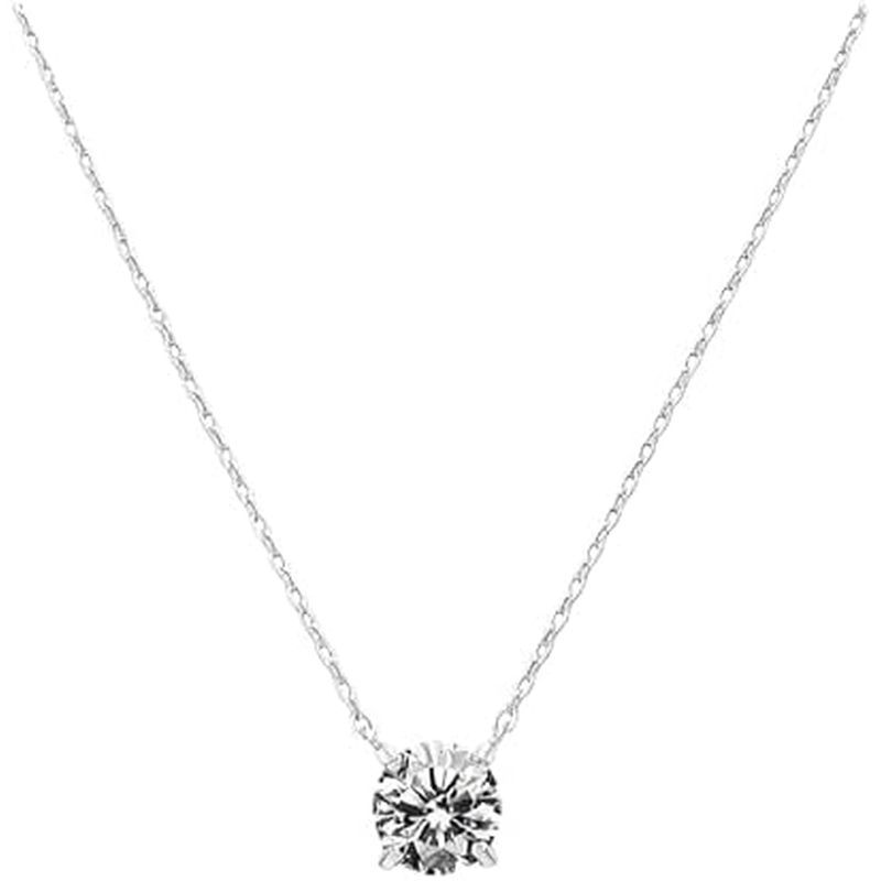 925 Silver Birthstone Necklace for Women silver necklace for women 18K Gold Plated Zircon Pendant si