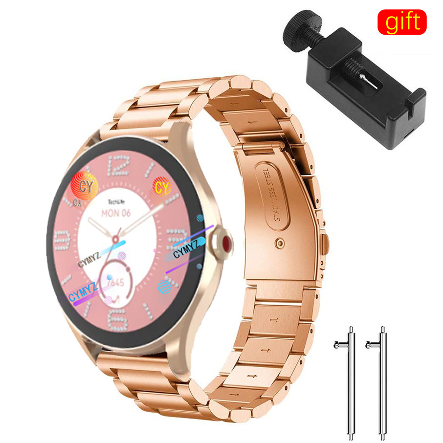Đồng hồ thông minh TechLife P1 Lite dây đeo bằng thép không gỉ Dây đeo kim loại cho TechLife Watch P