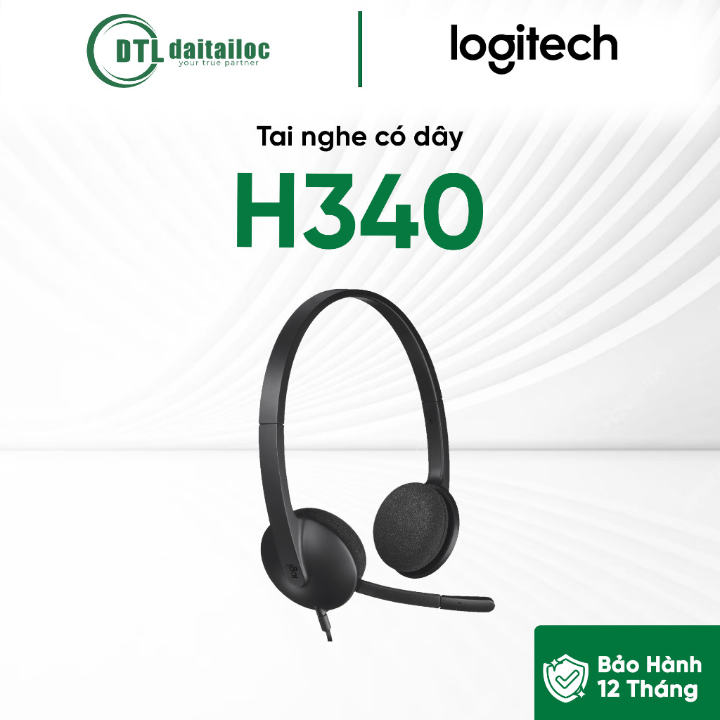 Tai nghe có dây Logitech H340 | Chính Hãng | Bảo Hành 12 tháng