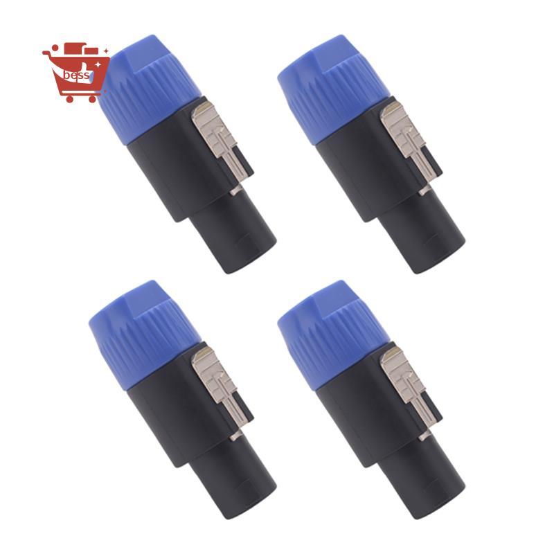 Loa Cắm Khóa Xoắn 4 Cực Loa Cắm Tương Thích Với Speakon NL4FC, NL4FX, NLT4X, NL2FC - 4 GÓI