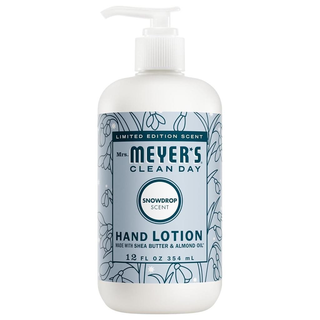 Bà Sữa rửa tay MEYER 'S CLEAN DAY, Mùi hương hình giọt tuyết, Chai 12 Ounce