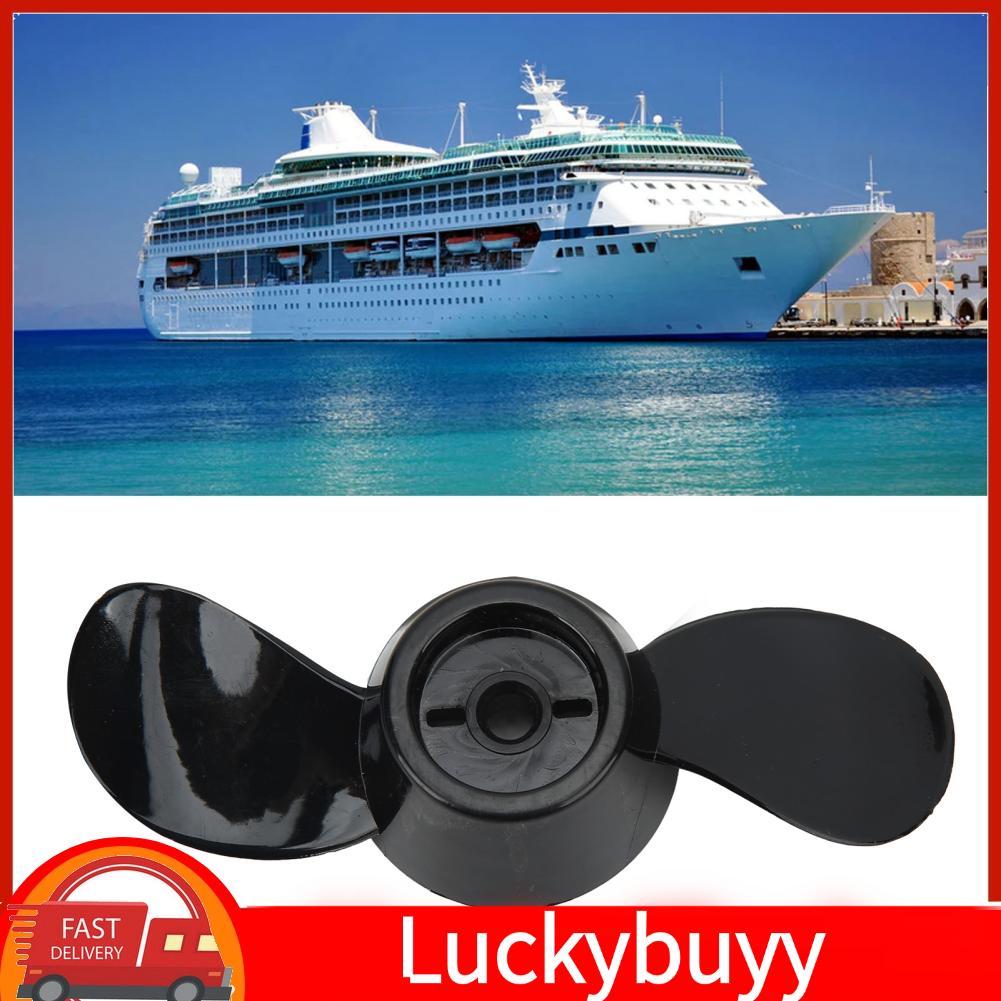 luckybuyy Alomejor Cánh quạt nhựa 2 cánh cho động cơ 12V và 24V Đen Chiều dài 5,7in Dễ dàng lắp đặt 