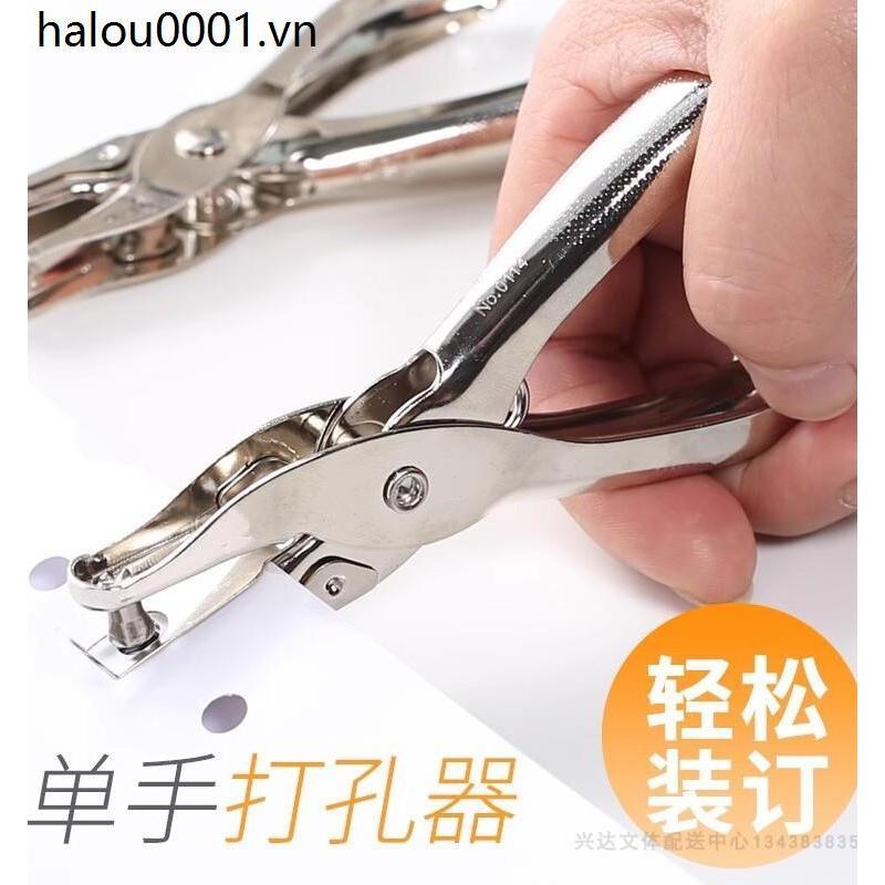 Deli Một Lỗ Puncher Hướng Dẫn Sử Dụng Lỗ Tròn Puncher Puncher Puncher Puncher Hand-Binding Văn Phòng