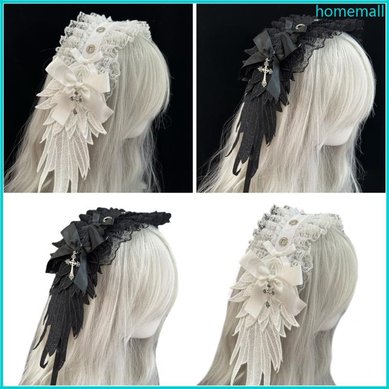 HO Độc Đáo Gothic Gothic Gothic Gothic Cánh Đầu Gothic Punk Mũ Đội Đầu Phụ Kiện Tóc Thời Trang