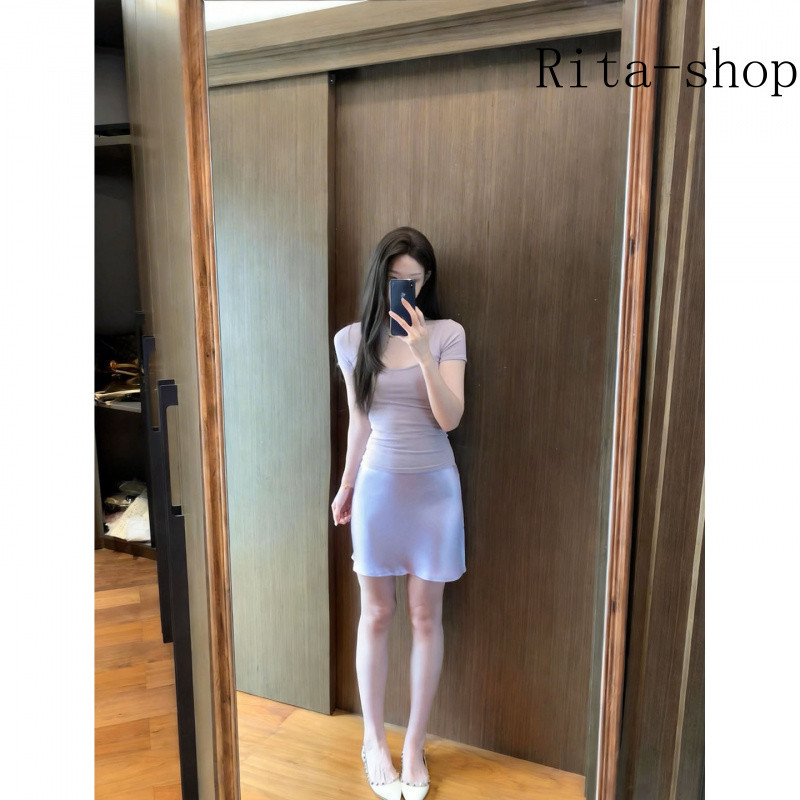 [Pre-Order] Set Váy Satin Tím Cao Cấp Ôm Eo Tôn Dáng Phong Cách Sang Chảnh Quyến Rũ Mùa Hè Nữ | BigBuy360 - bigbuy360.vn