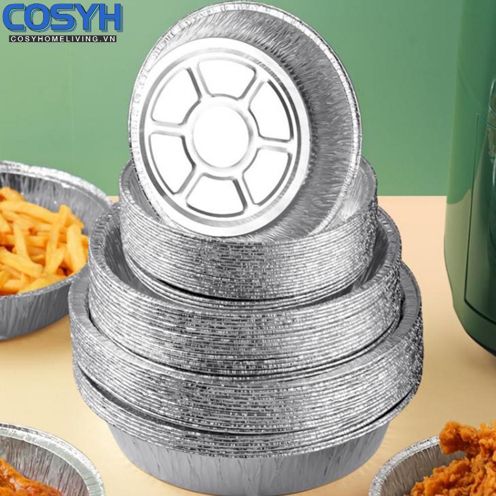 <cosyh>Effortless Cleanup with 30PCS Aluminum Foil Trays Designed for Air Fryers