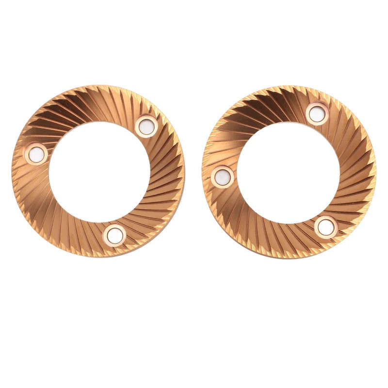 2 Chiếc Máy Xay Cà Phê Flat Burr 64 Mm Mạ Titan Đa Năng Flat Burr Cho DF64 DF64P DF64E DF64V Cho Cea