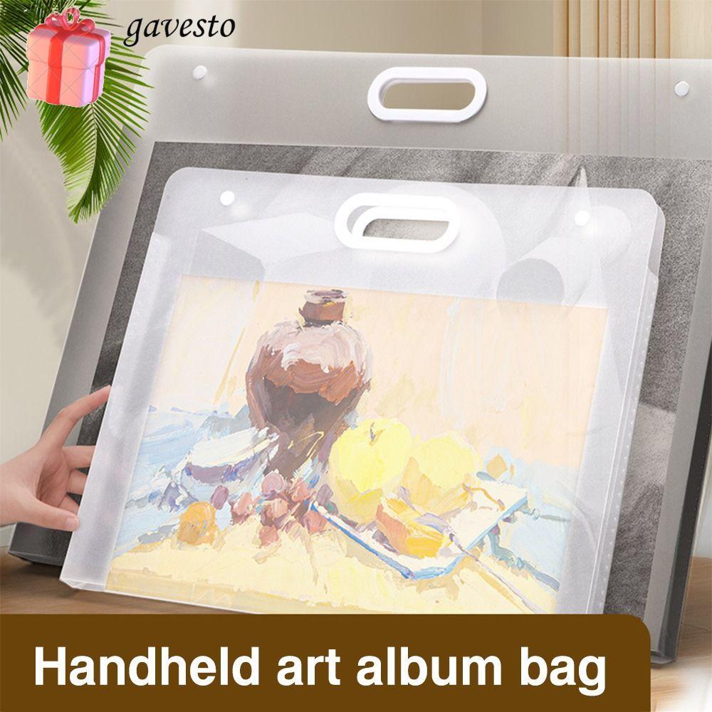Túi đựng giấy vẽ tranh GAVESTO, Thư mục tập tin di động A2 / A3 / A4, Album ảnh chống nước trong suố