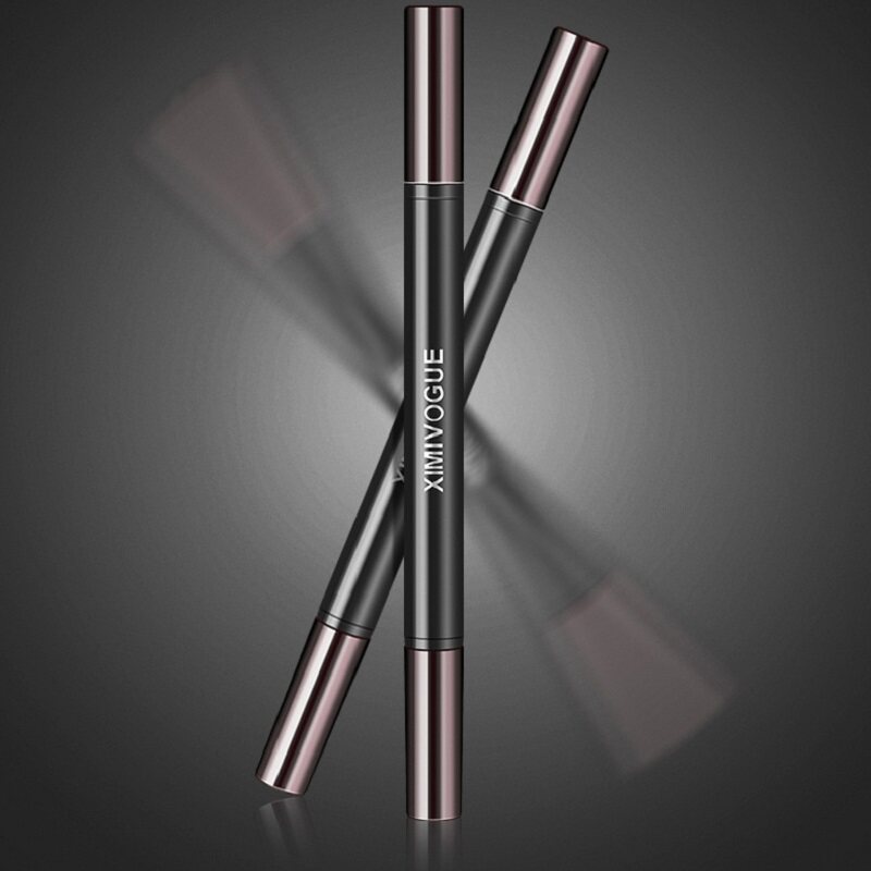 eyeliner bút chì kẻ mắt Ximei Eslite Phong Cách Mới Thoáng Mát Màu Đen Độ Dày Hai Đầu Bút Kẻ Mắt Dạn