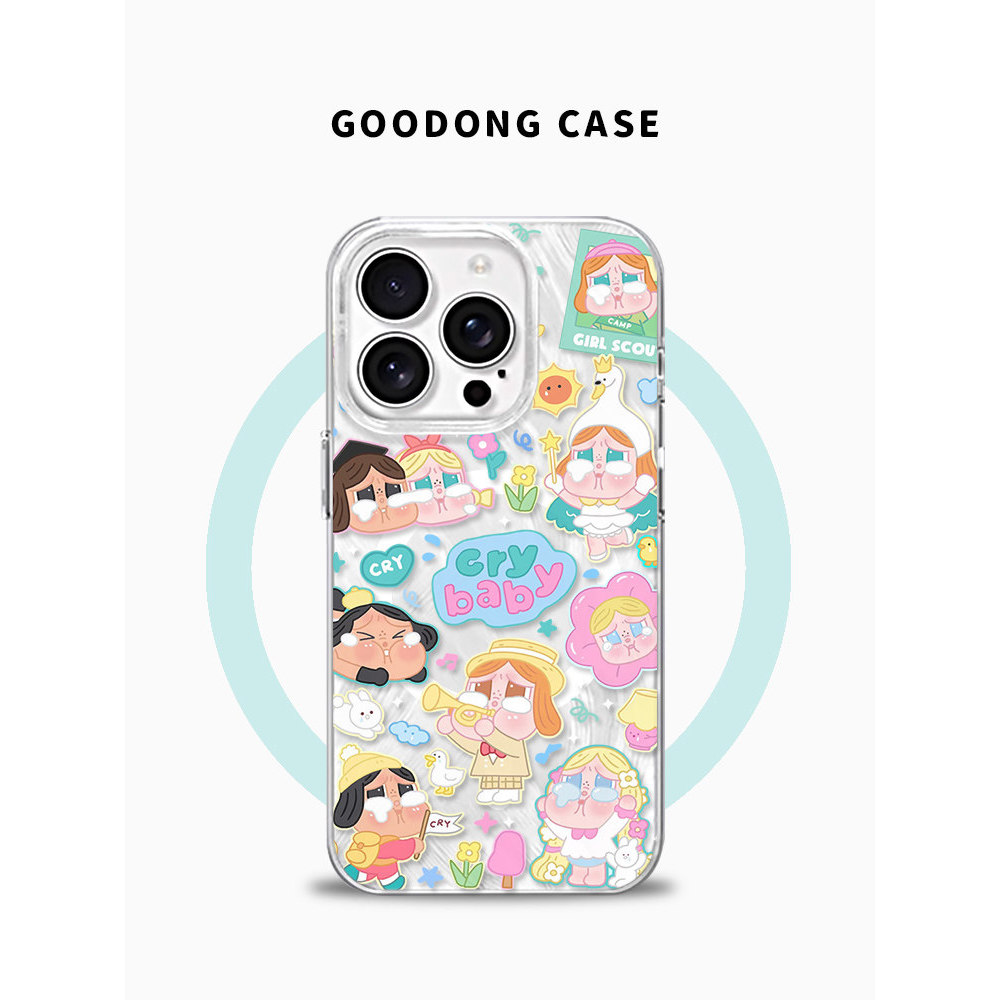 ốp lưng iphone 12 thường ốp lưng iphone cute Thích hợp cho iPhone17promax Dopamine Cô gái khóc Apple