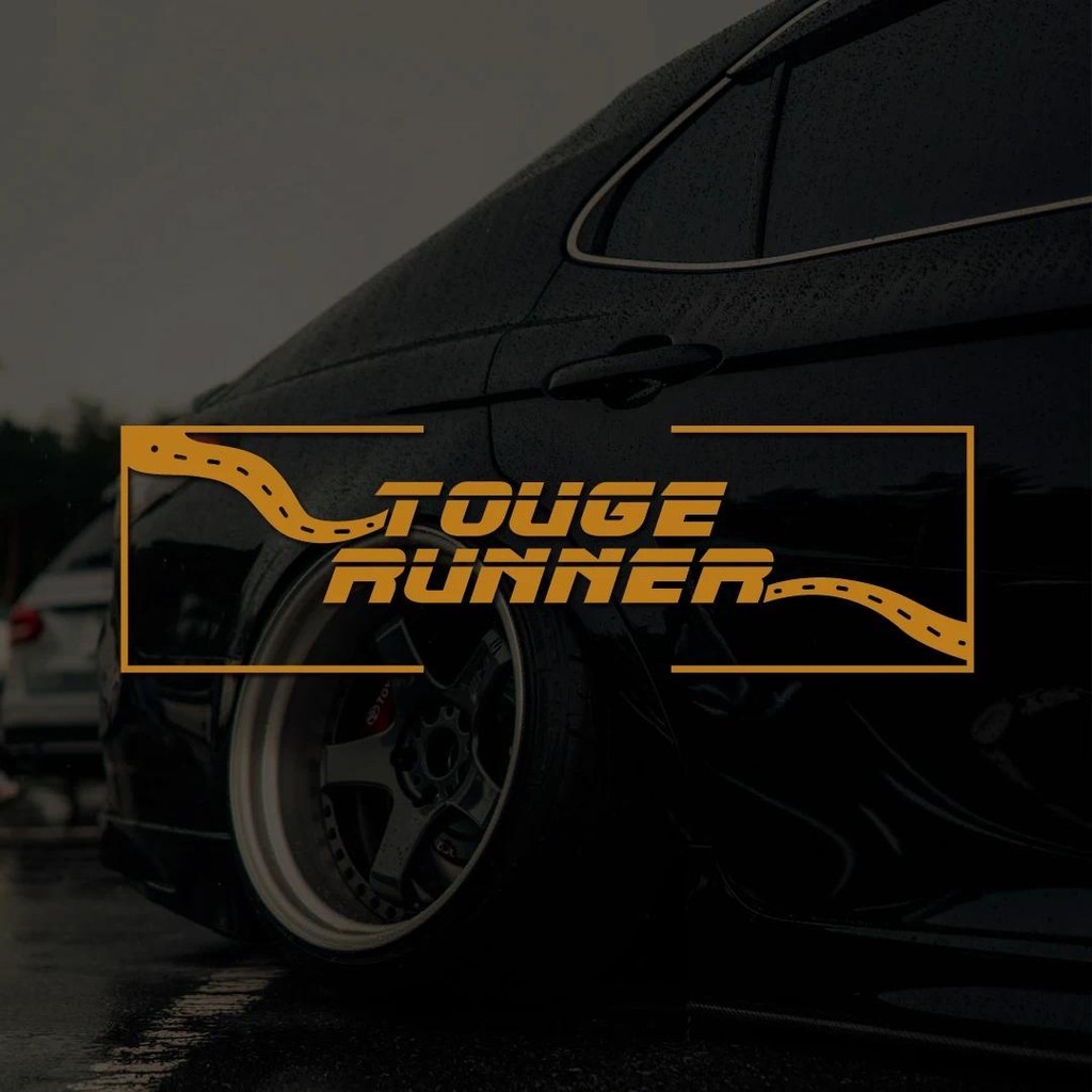 Touge Á hậu jdm tát nhãn dán Vinyl Sticker Decal - JDM Drifting Phụ kiện ô tô Mẫu kéo trang trí cửa 
