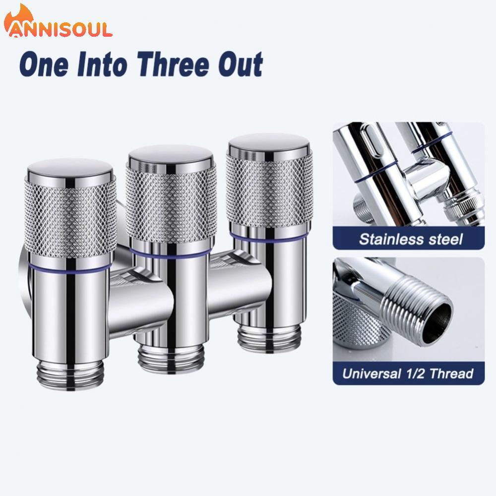[NISO]1/2 Inch 3-Way Diverter Valve Stainless Steel for Residential and Commercial Use