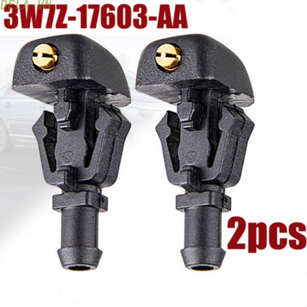 Washer Spray 2Pcs 3W7Z17603AA ABS Black For Ford F150 04-14 Jet Nozzle#DELA