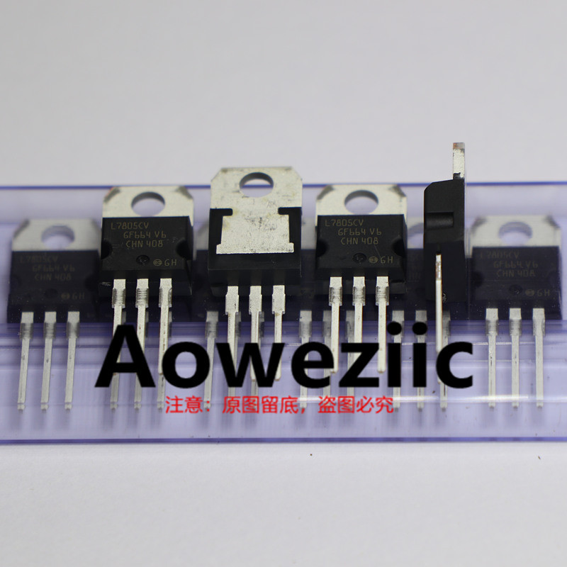 10 Chiếc 100% Mới Nhập Khẩu Chính Hãng L7805CV-DG L7805CV TO-220 Tuyến Tính Điều Chỉnh Transistor 1.
