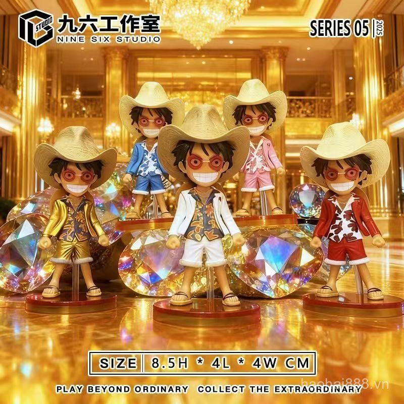 Mới One Piece wcf Vàng Luffy 5 Nhân Vật 96 Mũ Rơm Tùy Chỉnh Luffy Trắng Luffy Phù Hợp Với Luffy