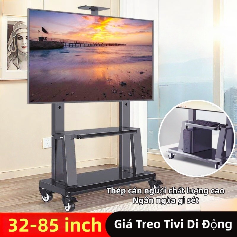 Giá Treo Tivi Di Động 32-85 Inch Di Chuyển Tải Trọng Lớn 200kg Thích Hợp Cho Nhiều địa điểm Khác Nha