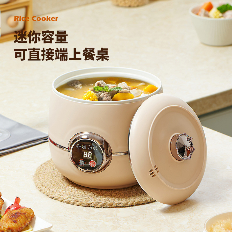 Nồi cơm điện Mini 110V Nồi cơm điện thông minh nhỏ đa chức năng 1-2 người