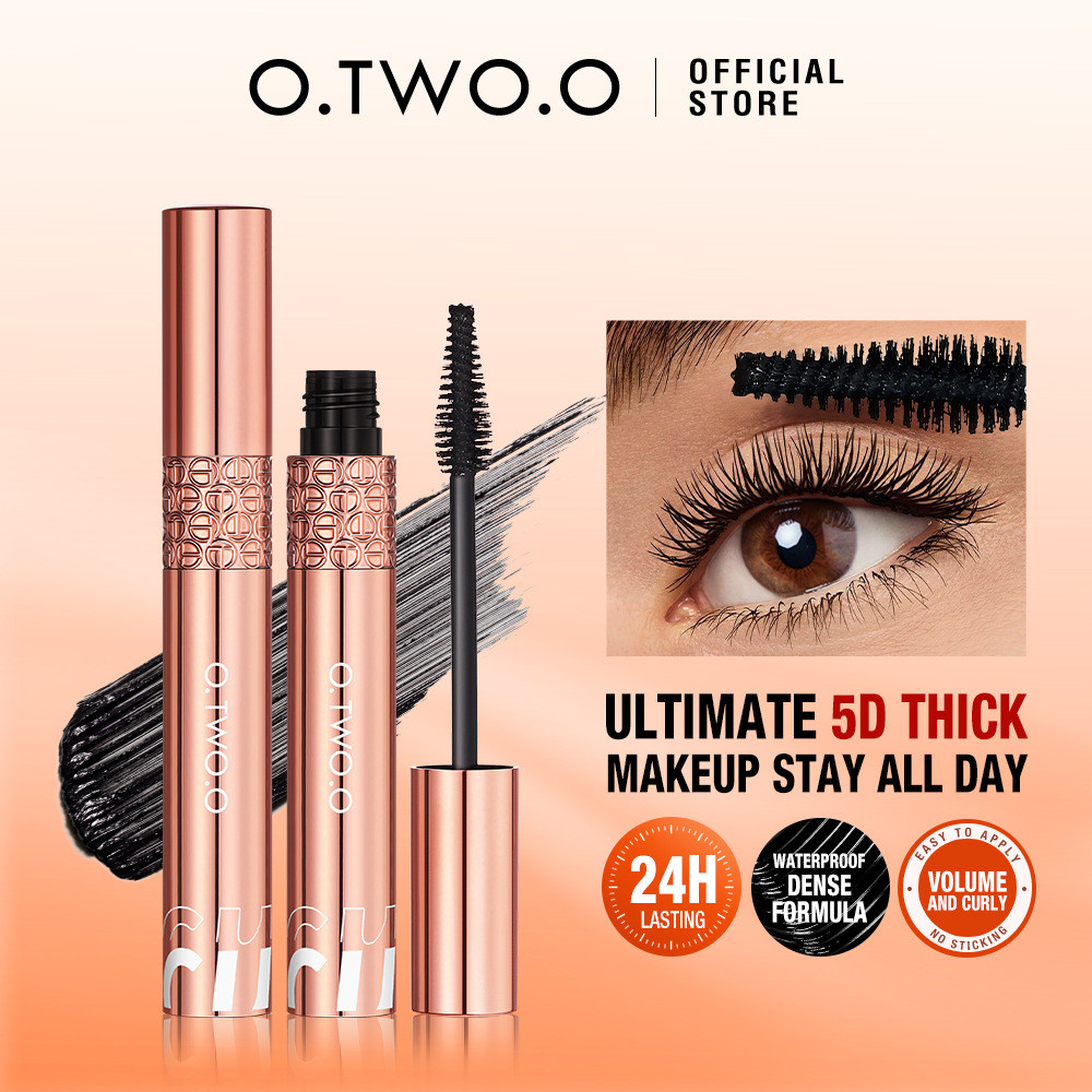 O.TWO.O Mascara uốn dày đặc ba chiều SC0 dày đặc Tạo kiểu dài uốn Mascara chống nhòe ph5.03