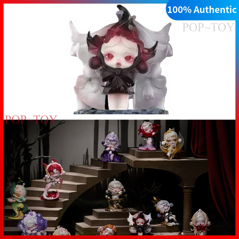 POPMART SKULLPANDA petals in four acts Series Cute Figures pop mart skullpanda blind box collectible