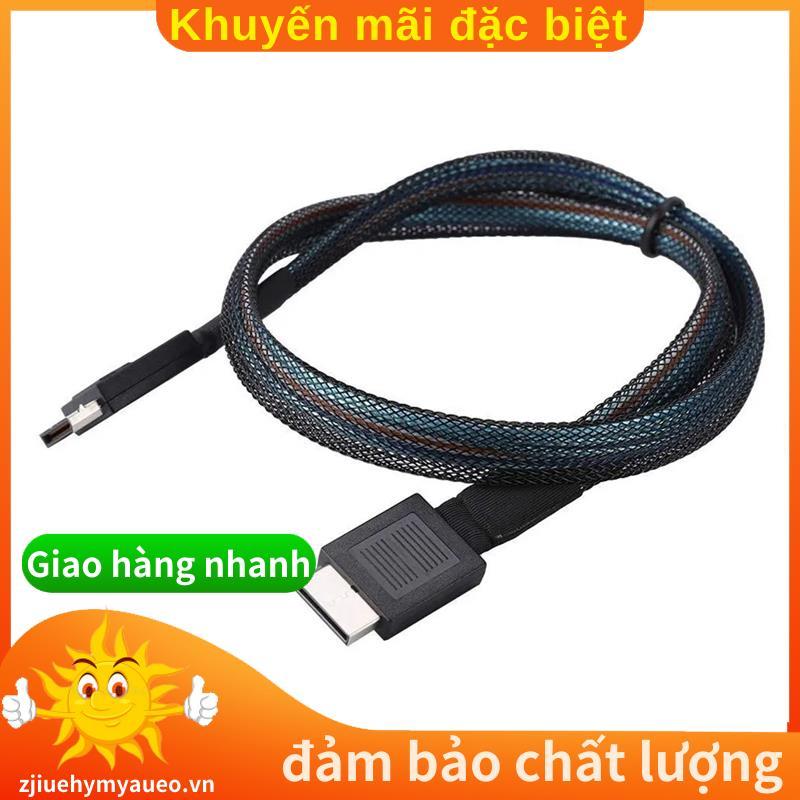 Cáp PCIE4.0 MINI SAS 24Gbps Cáp nối dài dữ liệu Oculink SFF-8611 sang SFF-8611 Đường truyền dữ liệu 