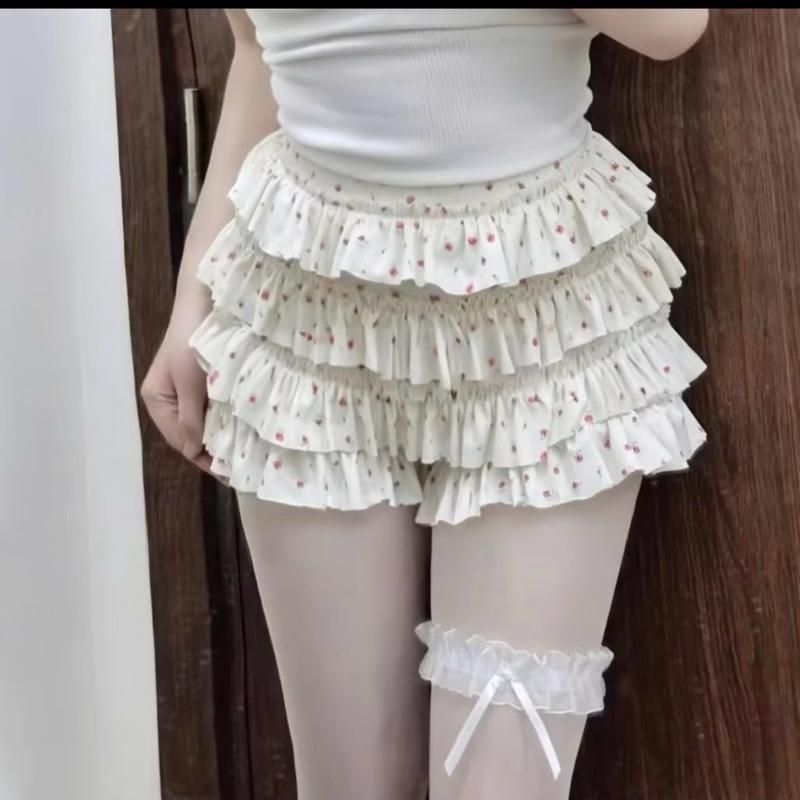 A111x Chân Váy Xoè Tầng Tôn Dáng Ngắn Chất Thun Lưng Chun Tôn Dáng có quần trong