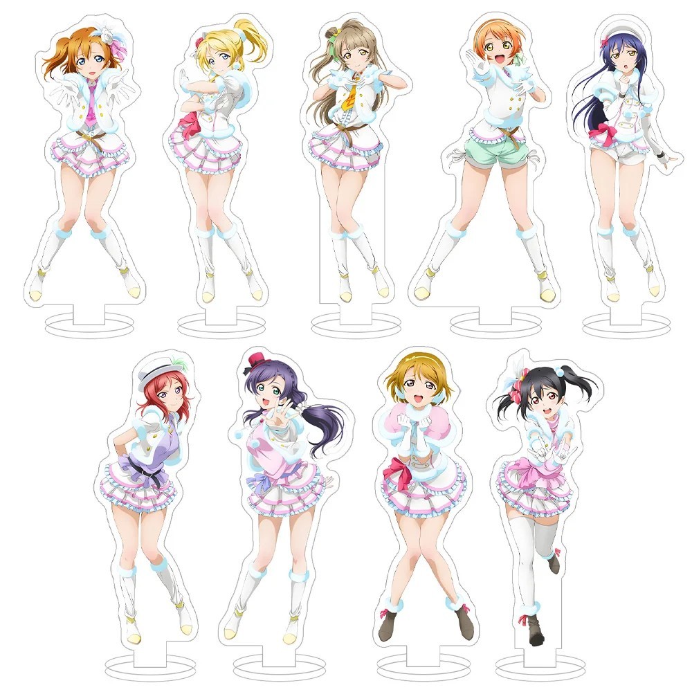 Standee Anime Love Live Mô hình Mica Trang trí Bàn học Nozomi Tojo Umi Sonoda Kotori Minami Honoka K