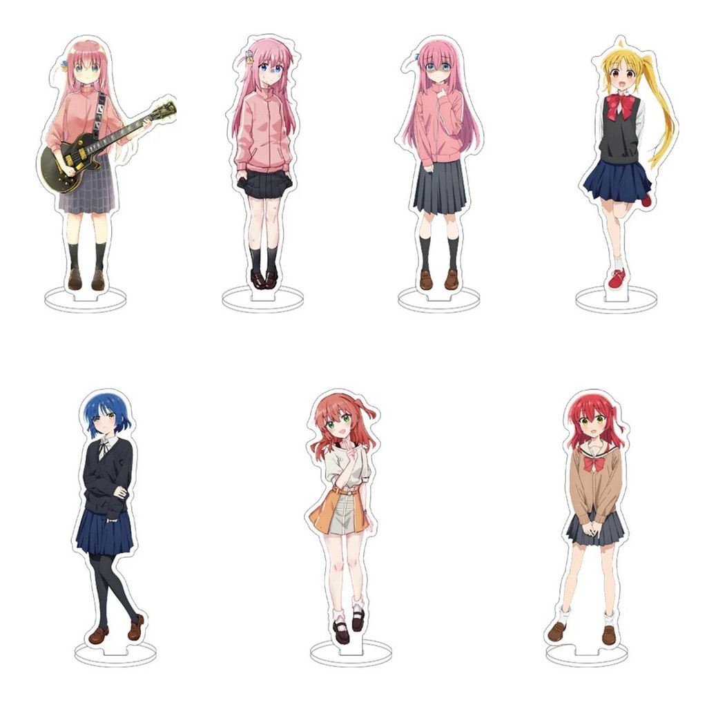 Bocchi the Rock anime Standee model decorates the mica study table with Hitori Gotoh Nijika Ryo Kita