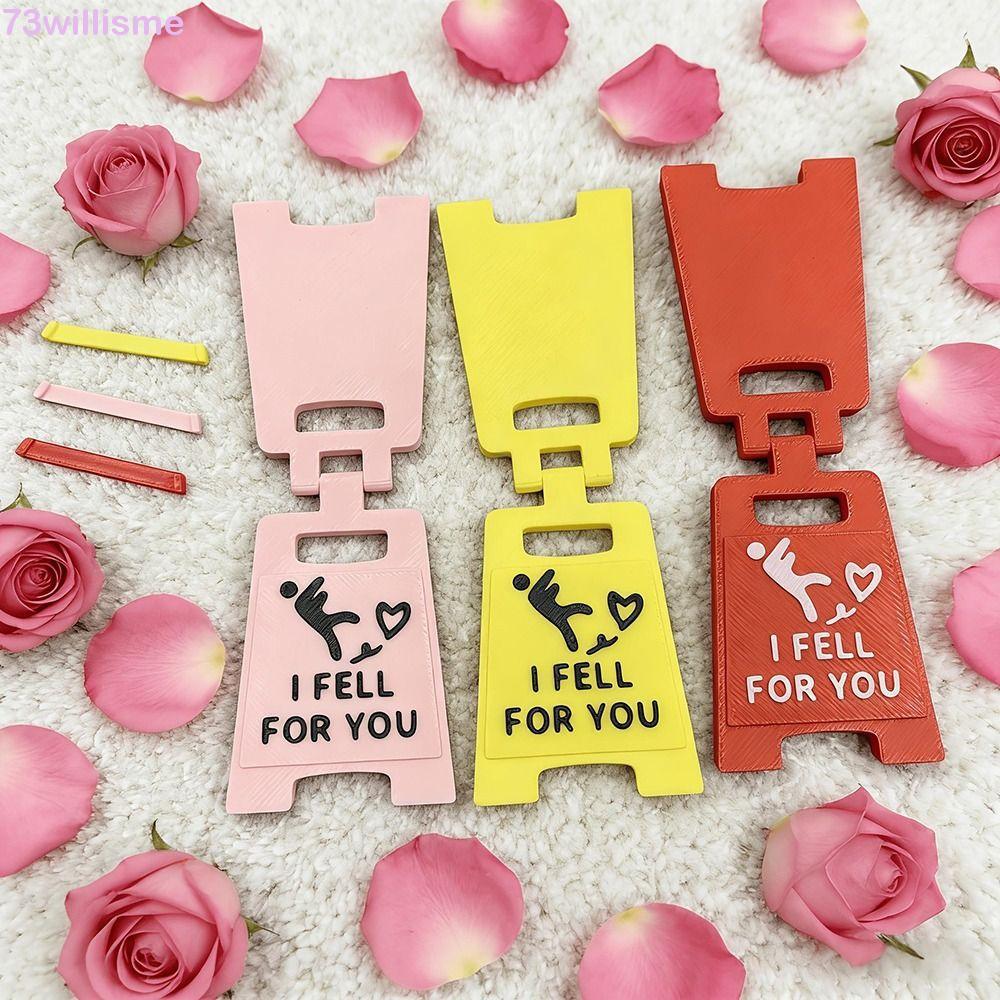 WILLISME Rơi Vào Tình Yêu Bảng Hiệu, Love Token Thiết Kế Thú Vị Dấu Hiệu Lãng Mạn, Dấu Hiệu Rơi Kích