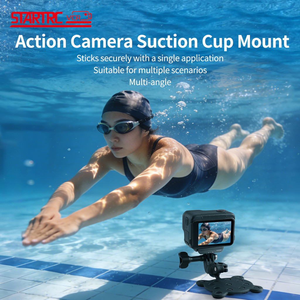 Giá đỡ cốc hút dưới nước STARTRC cho DJI Action 6 / 5 / 4 / Insta360 Ace Pro 2 / GoPro 360° Đế xoay 
