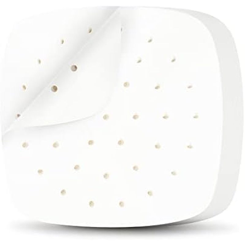Air Fryer Liners, 200Pcs Square, 8.5 Inch Perforated Parchment Paper Sheets for Baking, HOFHTD Parch