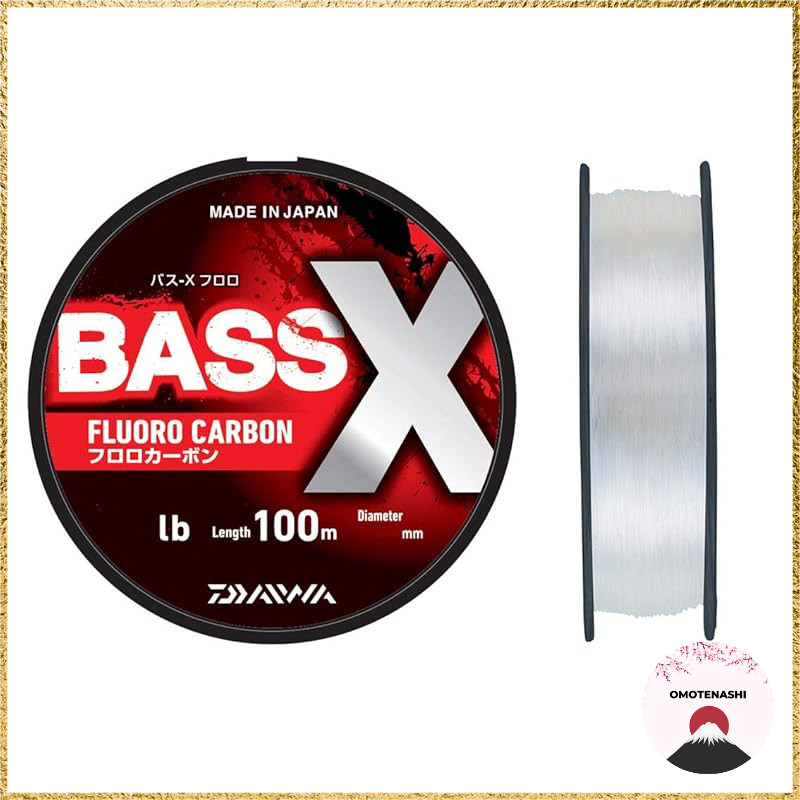 Daiwa BASS-X Fluorocarbon Fishing Line 100M Natural Color Various Pound Test