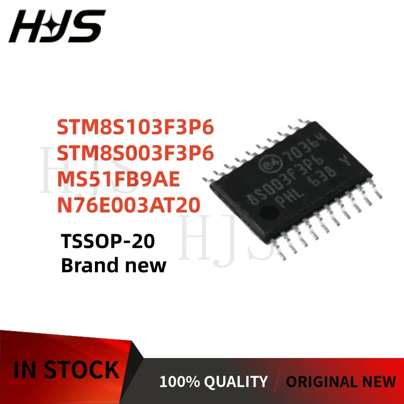 5 Cái / lốc STM8S103F3P6 STM8S003F3P6 MS51FB9AE N76E003AT20 8S103F3P6 8S003F3P6 51FB9AE TSSOP-20 Mới