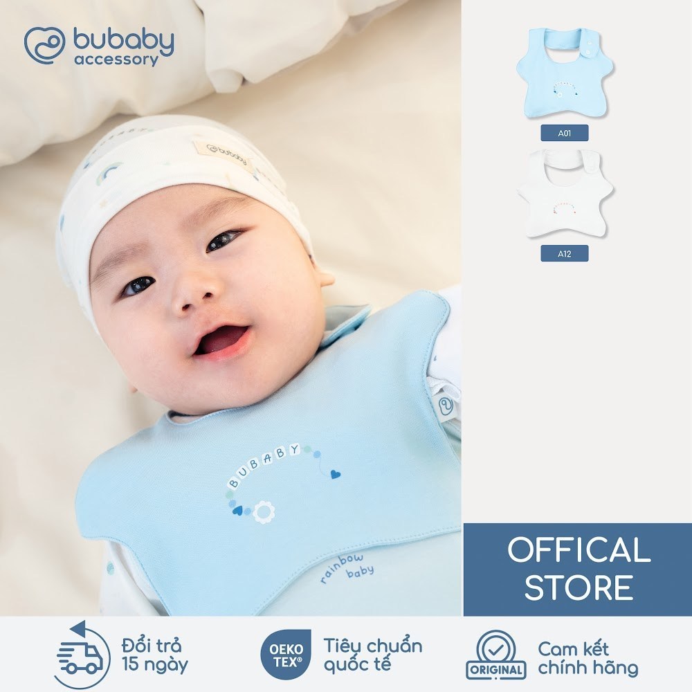 Bubaby Yếm ngôi sao Rainbow Bubaby Cotton siêu thấm hút - ACT0197LR | BU Chính hãng