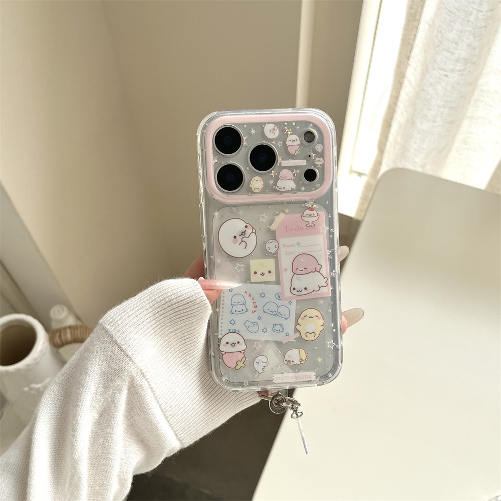 Bản gốc cắt dán Little Seal Love Fun Star Cặp đôi dễ thương Bạn gái Cô gái Trái tim Hoạt hình Hai lớ