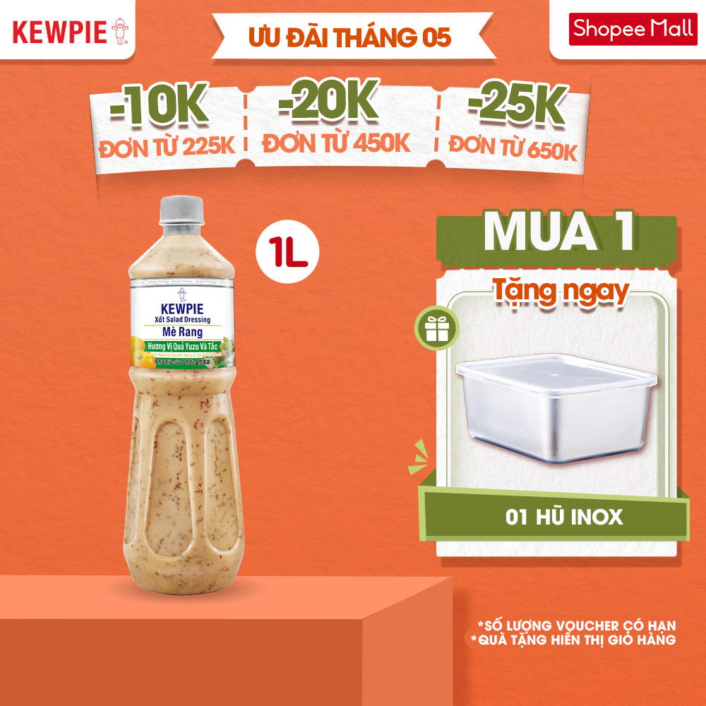 Xốt Mè Rang Kewpie Hương Vị Quả Yuzu Và Tắc 1L