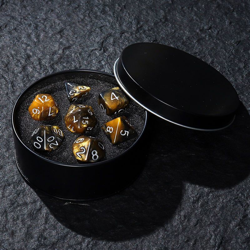 Running Group Dice Starlight Series coc Multi-Sideed 10 Hai Mươi Mặt Dragon Board Game dnd4 Acrylic 