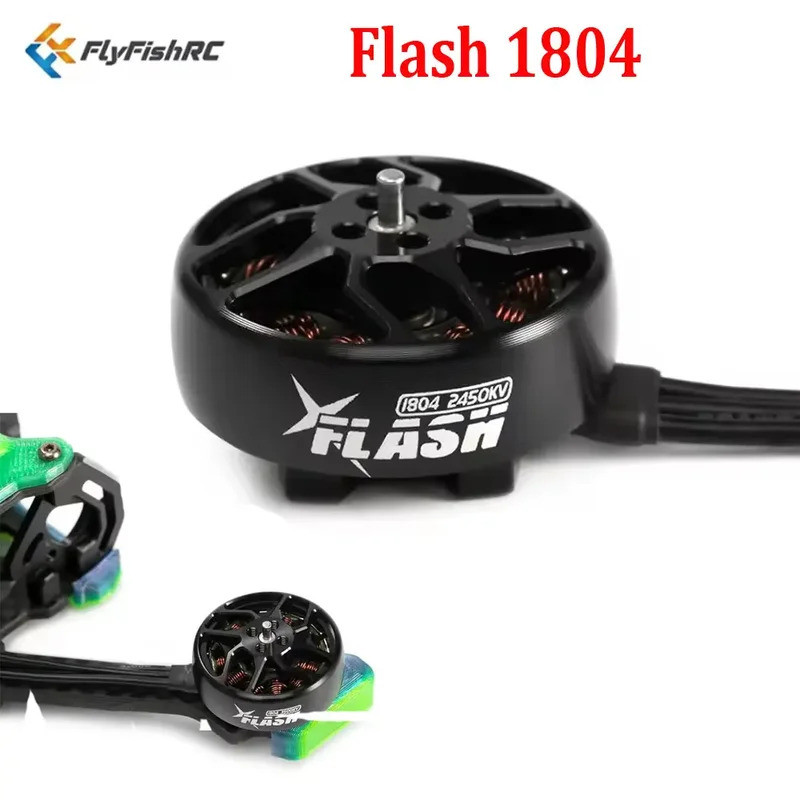 HB 1 Chiếc FlyFishRC Flash 1804 4S 2450KV 6S 3500KV Động Cơ Không Chổi Than Cho 3-4inch Cinewoop Tăm