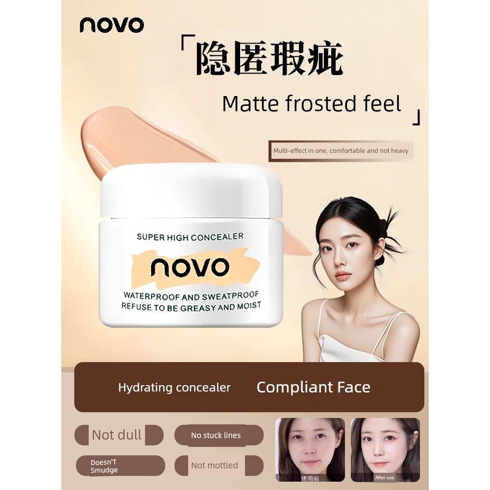 kem che khuyết điển che khuyết the saem Novo Eye Tear Groove Spots Acne Marks Kem che khuyết điểm da