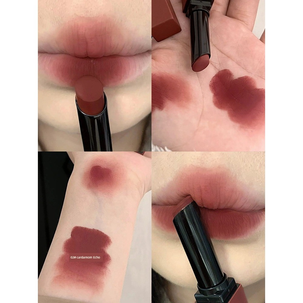 son mezzy son lì không trôi chính hãng Nhỏ Ống Đỏ Matte Son Môi Matte Chính Hãng Thương Hiệu Lớn Mỏn