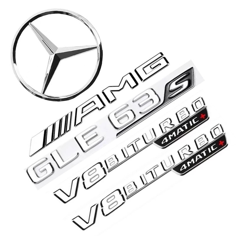 Nhãn dán chữ AMG để gắn vào mặt sau ô tô. Biểu tượng cản sau cho Mercedes Benz GLE43 GLE400 GLE450 G