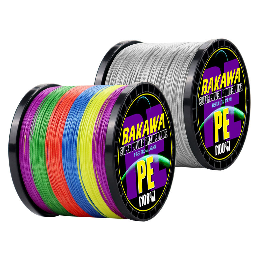 Bakawa 300M 8X PE Line Bện Line 100% PE Super Stronging Line Tool 100% PE Bện Dây Tali Pancing Lure 