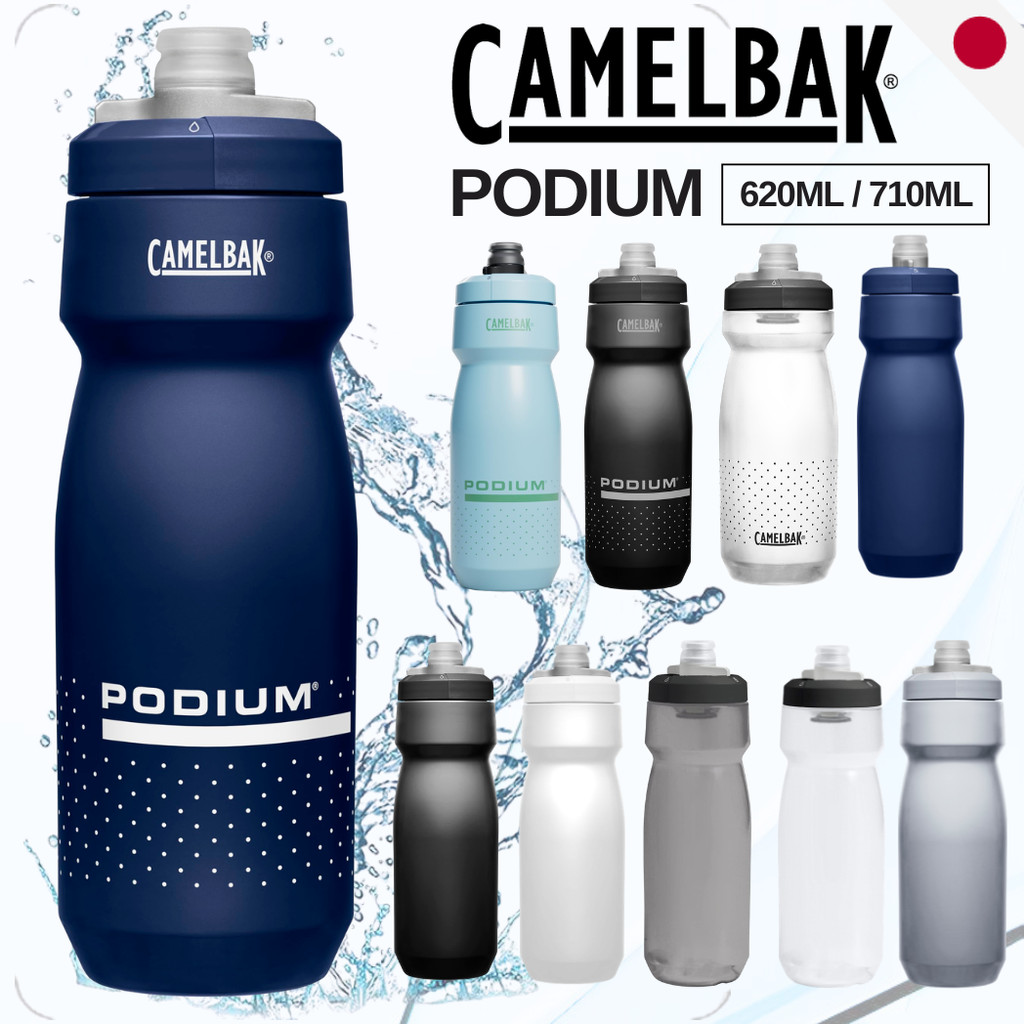 CamelBak Podium Series Water Bottles - Leak-Proof High-Flow Squeeze Bottle - BPA-Free