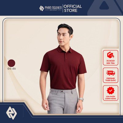 Áo polo nam cộc tay Phan Nguyễn, chất liệu cao cấp, mềm mát, co giãn tốt, form regular fit APC.326