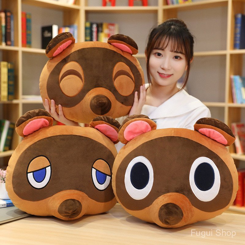 Gối và mặt nạ mắt sang trọng Animal Crossing, đồ chơi sang trọng hàng hóa trò chơi Animal Crossing, 