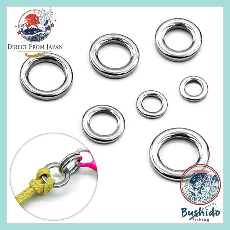 9KM DWLIFE Solid Rings 100pcs High Strength Stainless Steel Rings Bulk Fishing Lure Connector Freshw