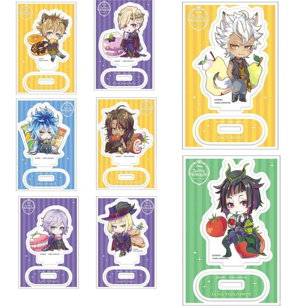 Wholesale Anime Twisted Wonderland Riddle Rosehearts Keychain Acrylic Figure Q Version Keyring Colle