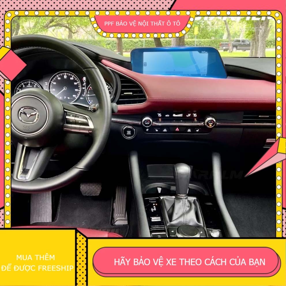 MAZDA 3, 6, CX5, CX8, CX3, CX30 Miếng dán PPF TPU bảo vệ màn hình cảm ứng
