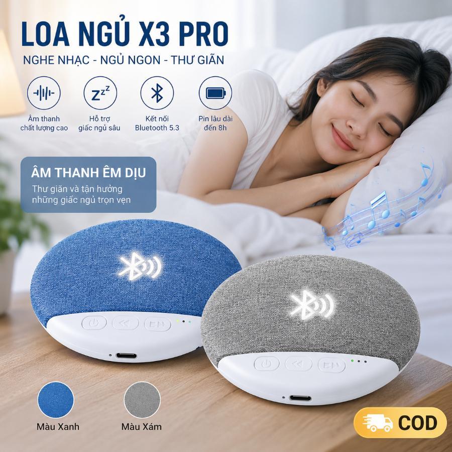 Loa Bluetooth Mini White Noise, Loa Ngủ Nature Sound Hẹn Giờ MP3 Siêu Mỏng