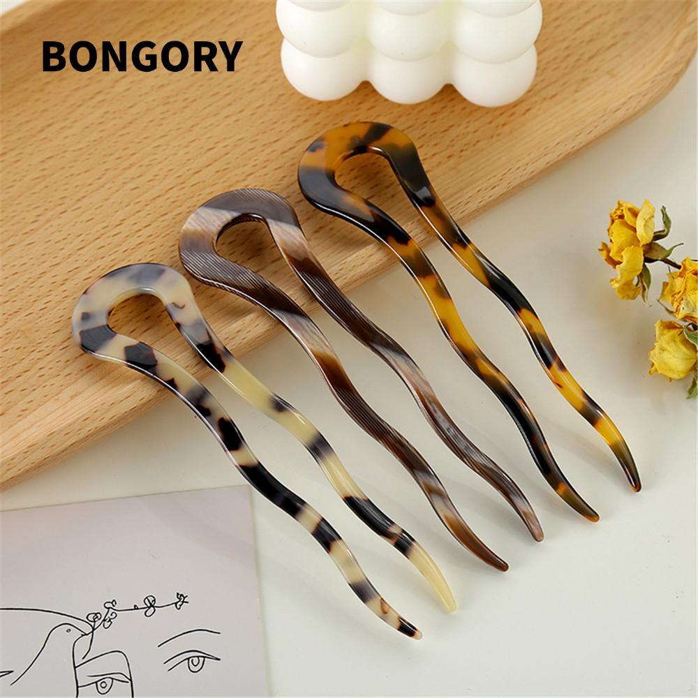 Kẹp tóc BONGORY Acetate Kẹp tóc thời trang thanh lịch