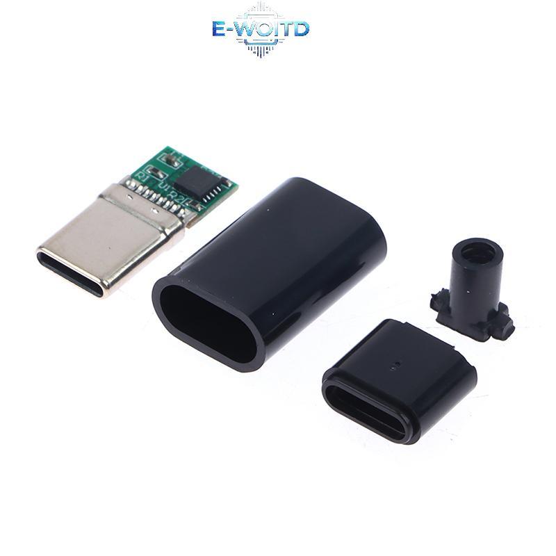 E-WOITD 5A PD / QC Decoy Board Sạc nhanh 5V 9V 12V 15V 20V Mô-đun PD 2 3.0 DC Kích hoạt Cáp USB Type